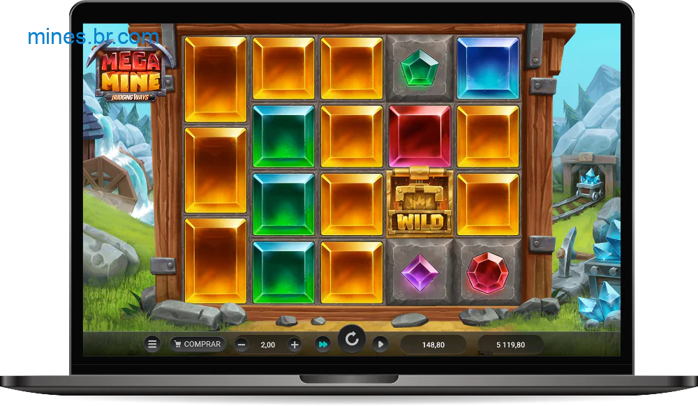 O popular jogo Mega Mines encantará os usuários com uma interface colorida
