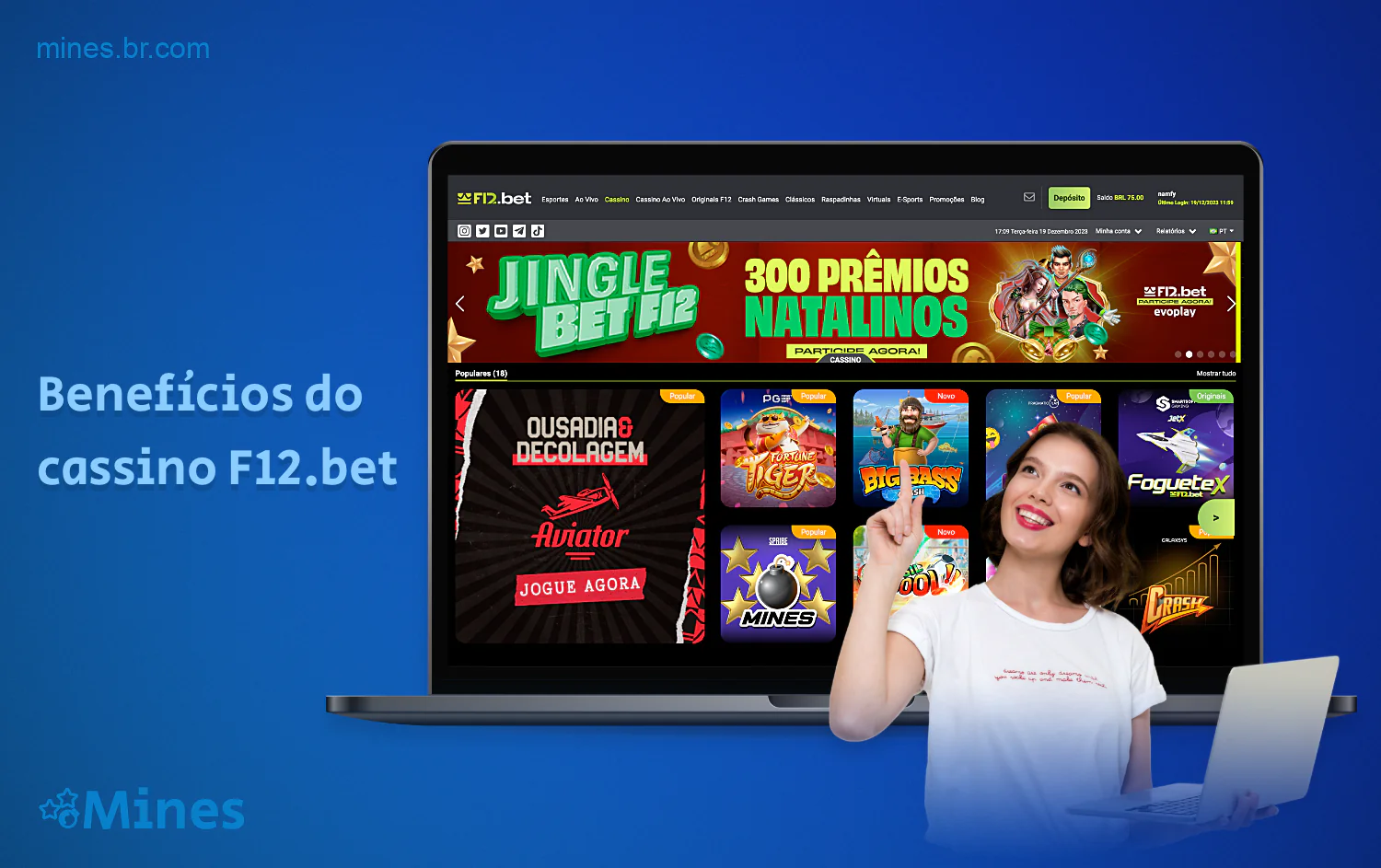 O cassino on-line F12bet tem uma série de vantagens para os jogadores do Brasil