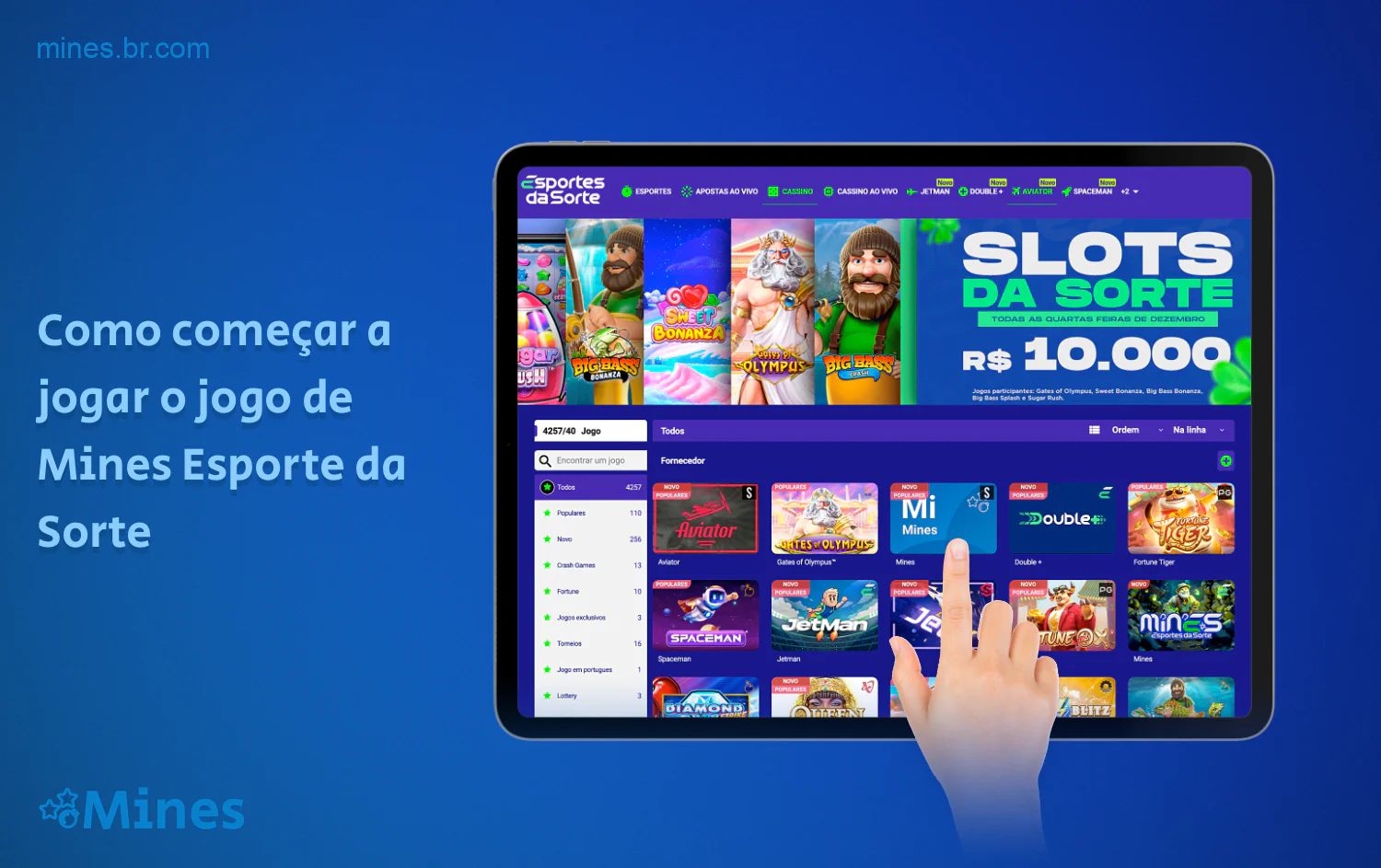 Para começar a jogar no Esporte da Sorte Casino, um usuário do Brasil precisa atender a algumas condições simples
