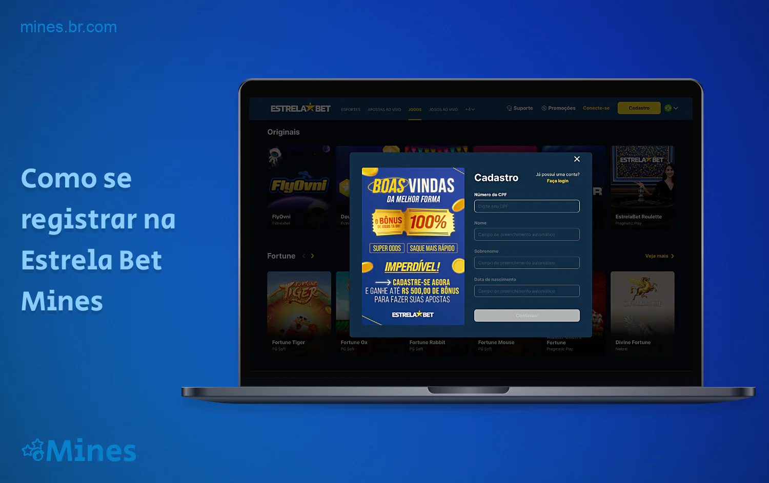 O registro no EstrelaBet lhe dá acesso a todos os recursos e funcionalidades do cassino on-line