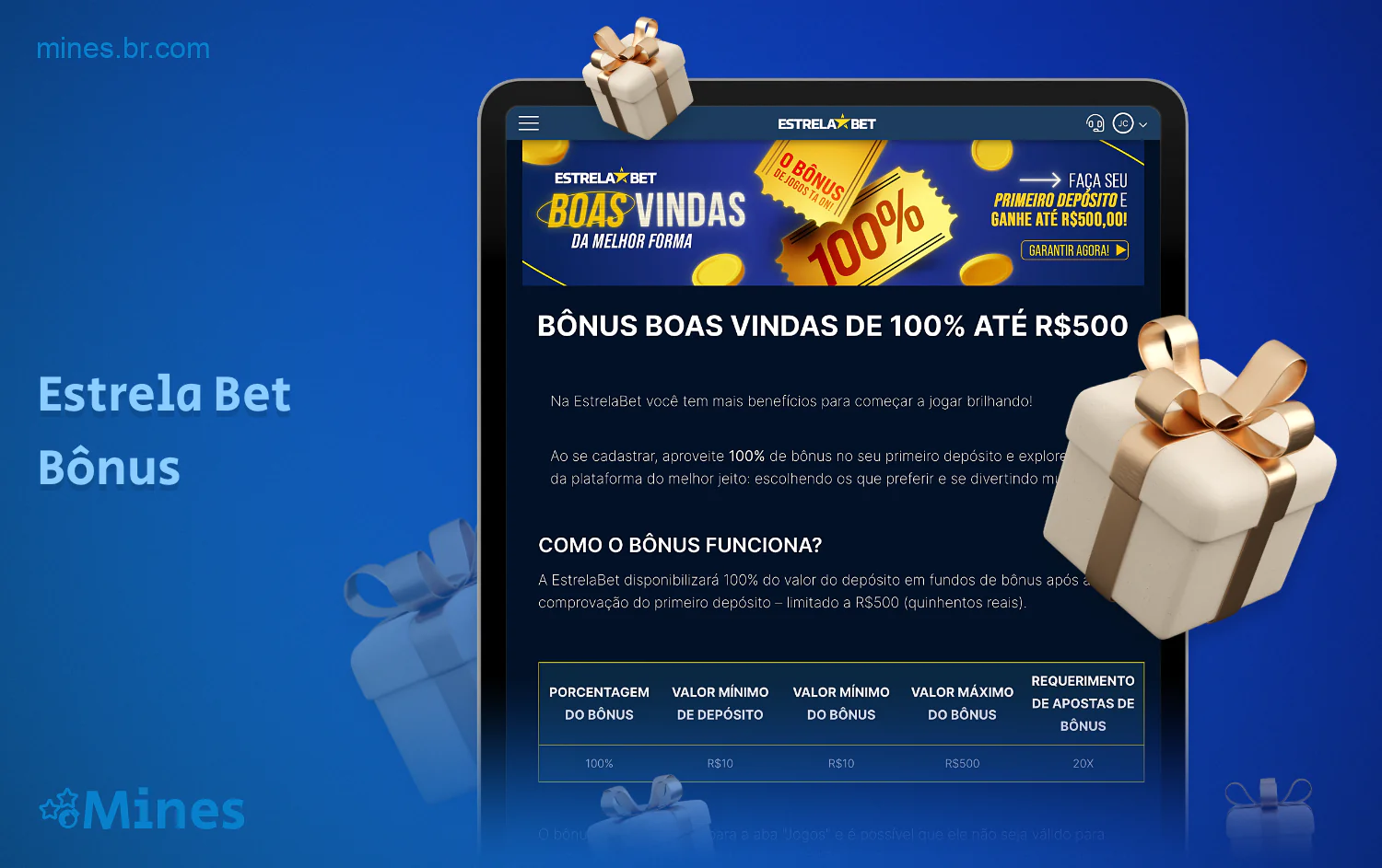 A Estrelabet tem um generoso bônus de boas-vindas disponível para novos usuários do Brasil