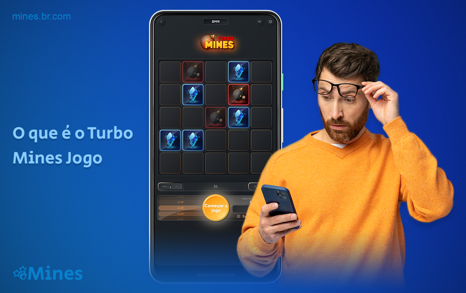 O jogo Turbo Mines é uma variação de um jogo muito conhecido que existe há muito tempo