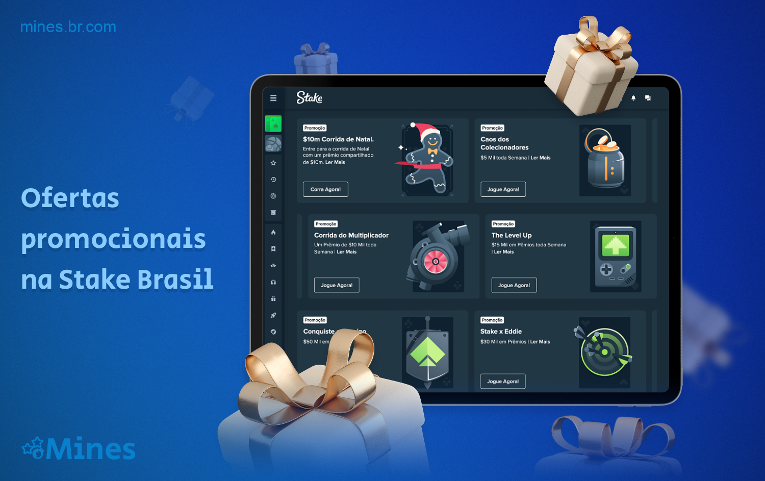 Há vários bônus e promoções disponíveis para os usuários do cassino online Brazil at Stake
