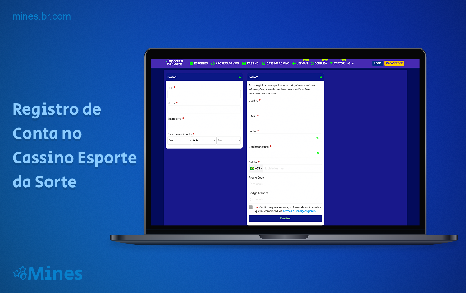 Ao se registrar no Esporte da Sorte Casino, o usuário do Brasil tem acesso total a todos os recursos e funcionalidades da plataforma