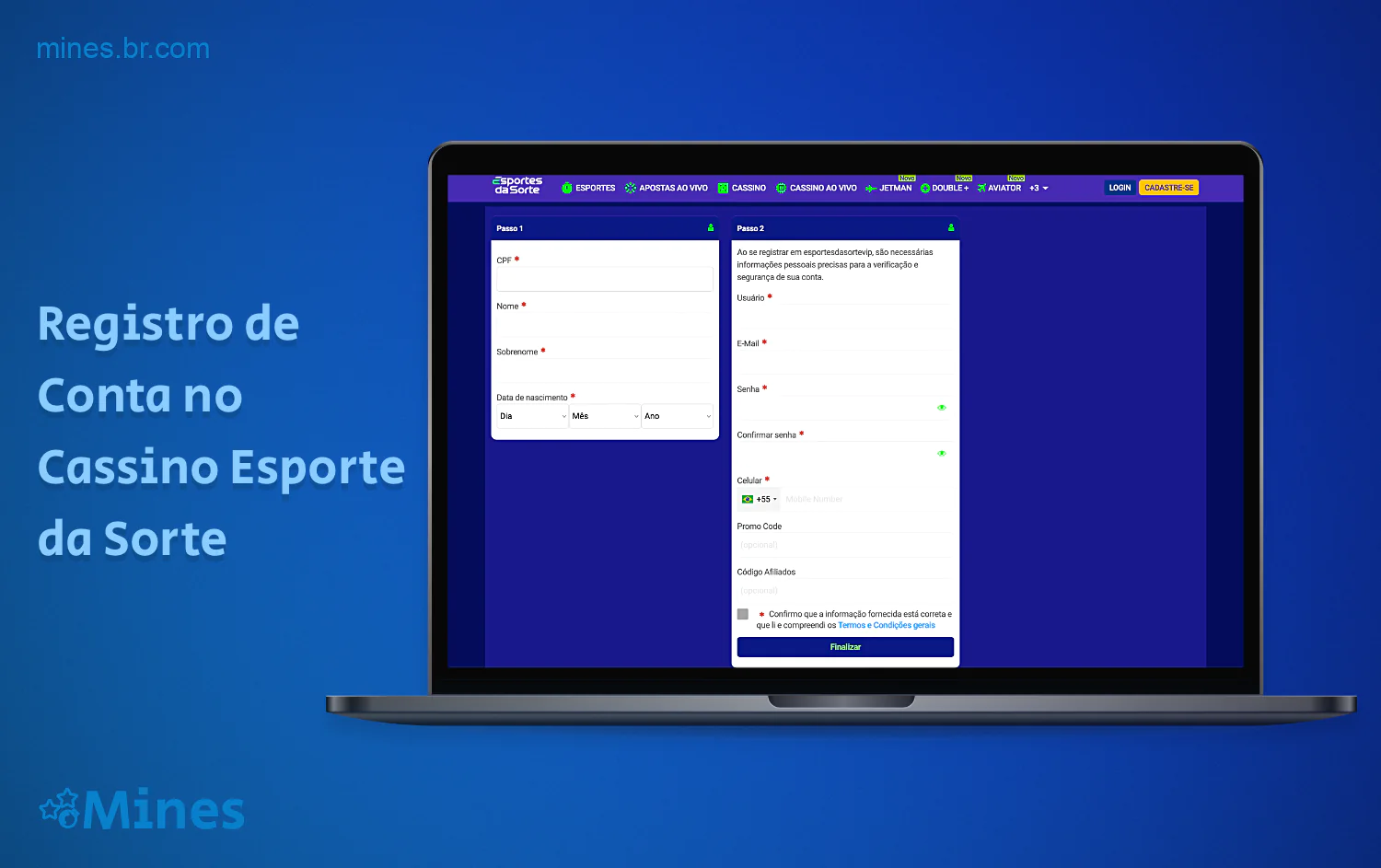 Ao se registrar no Esporte da Sorte Casino, o usuário do Brasil tem acesso total a todos os recursos e funcionalidades da plataforma