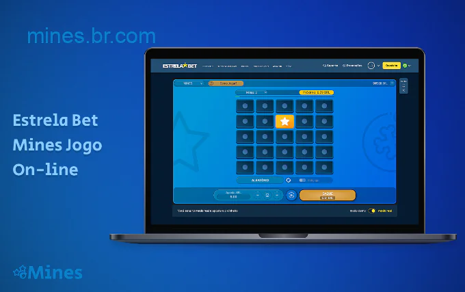 Os usuários brasileiros podem jogar Mines on-line no site e no aplicativo Estrela Bet