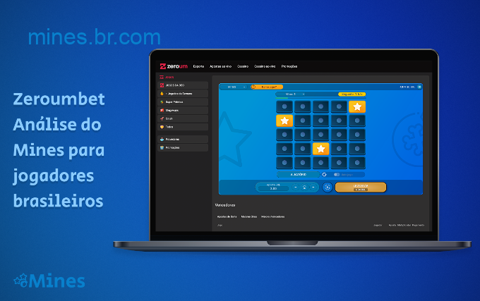 Na plataforma ZeroumBet, os usuários do Brasil podem jogar Mines gratuitamente no modo demo, bem como com dinheiro real