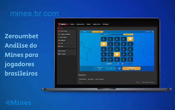 Na plataforma ZeroumBet, os usuários do Brasil podem jogar Mines gratuitamente no modo demo, bem como com dinheiro real